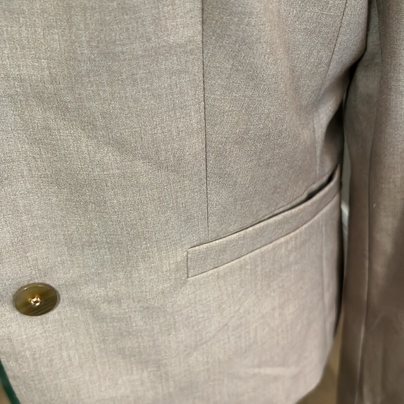 Calvin Klein Tan 2 button Blazer Jacket With Pockets Size 12 - Picture 6 of 10